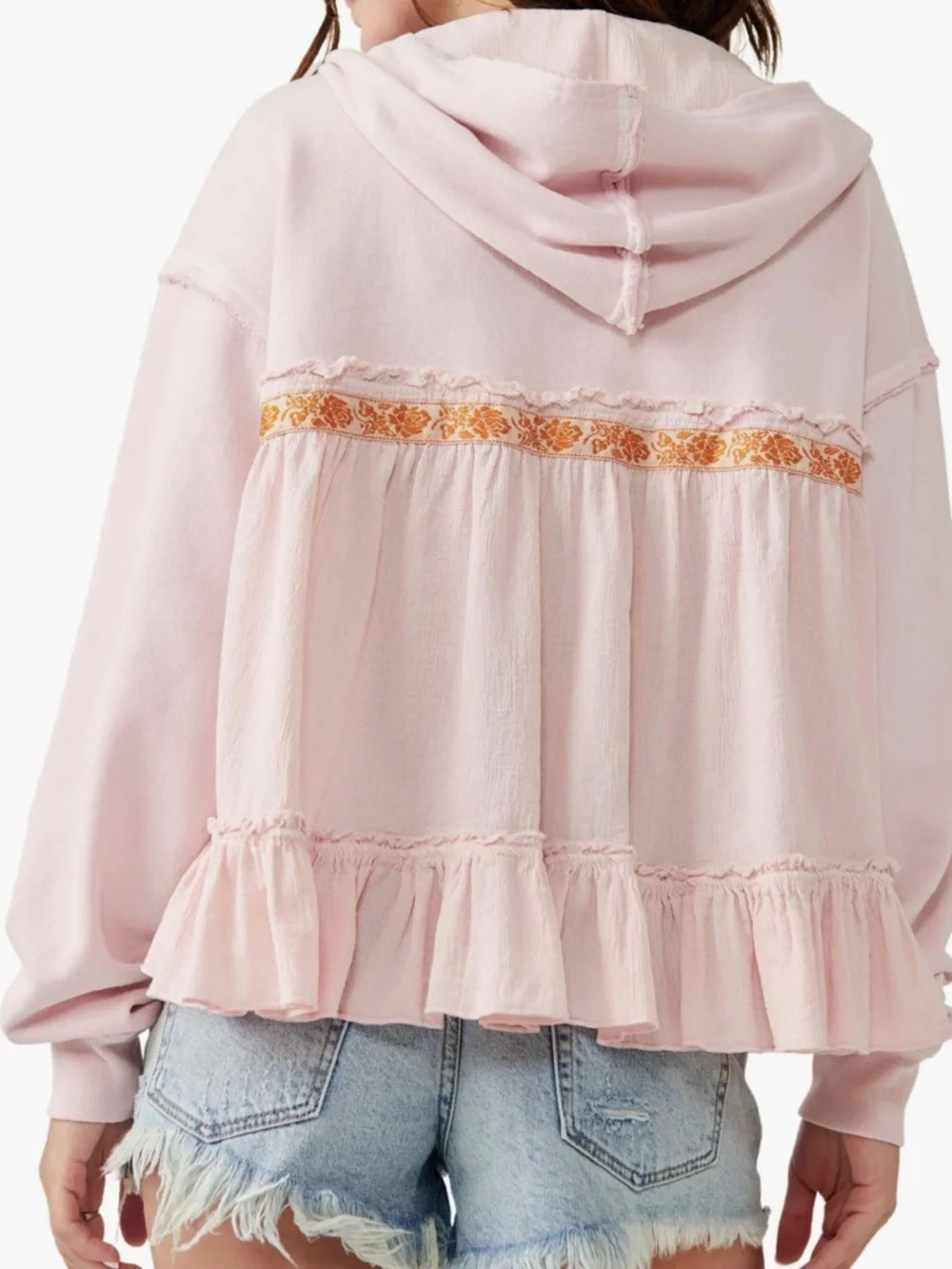 Free People Harry Mix Media Ruffle - Picture 4 of 6